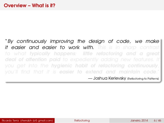 REFACTORING TO PATTERNS BY JOSHUA KERIEVSKY PDF DOWNLOAD